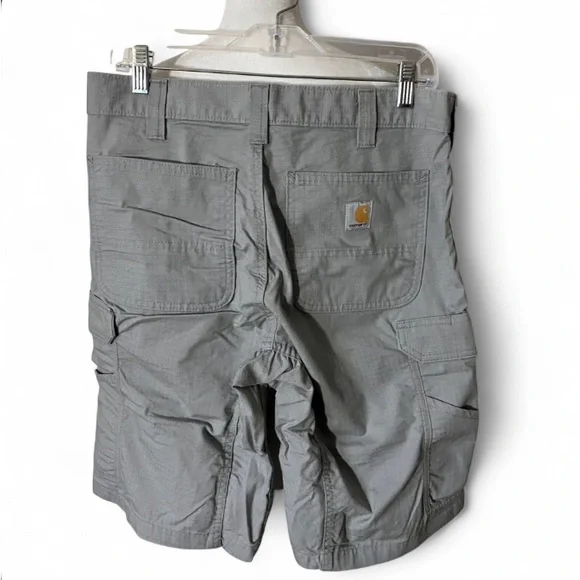 Men’s Carhartt Gray Relaxed Fit Rip Stop Force Broxton Cargo Shorts size 32 - Picture 2 of 6
